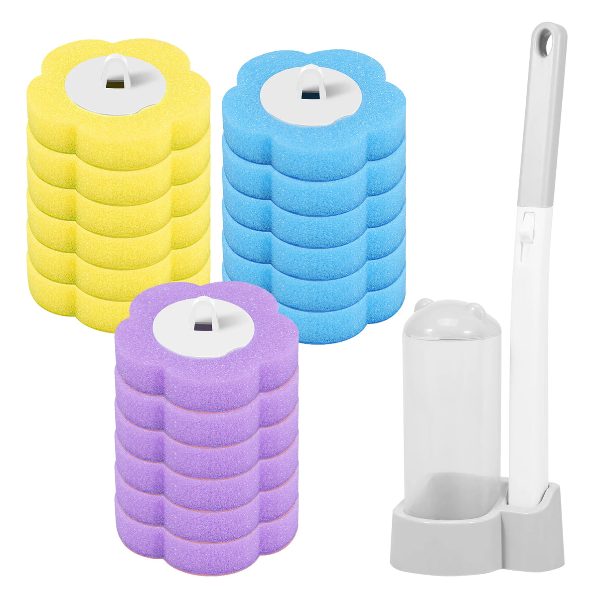 Disposable Toilet Cleaning Kit with Refill Heads