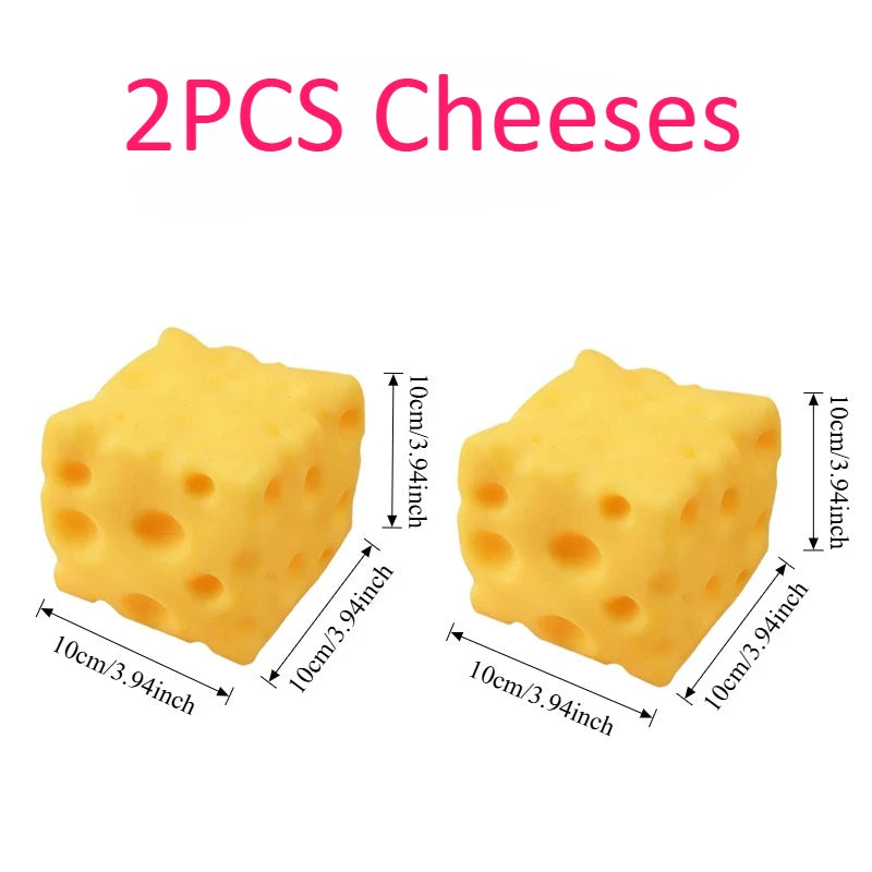 Extra Large Slow-Rise Cheese Squishy Fidget Toy