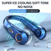 Portable Hanging Neck Fan with Digital Display