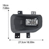 Black fog light assembly for Ford F-150 with halogen bulbs, showing the housing and mounting tabs.