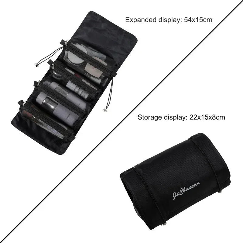Large Capacity PU Leather Cosmetic Travel Bag