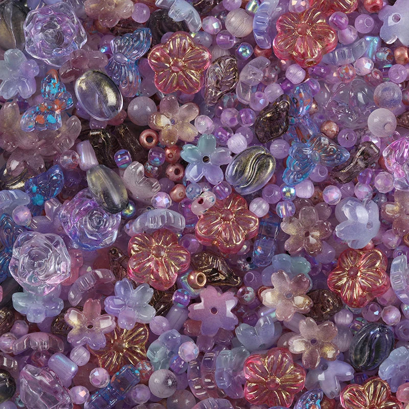 Creative Mixed Glass Spacer Beads for Jewelry Making