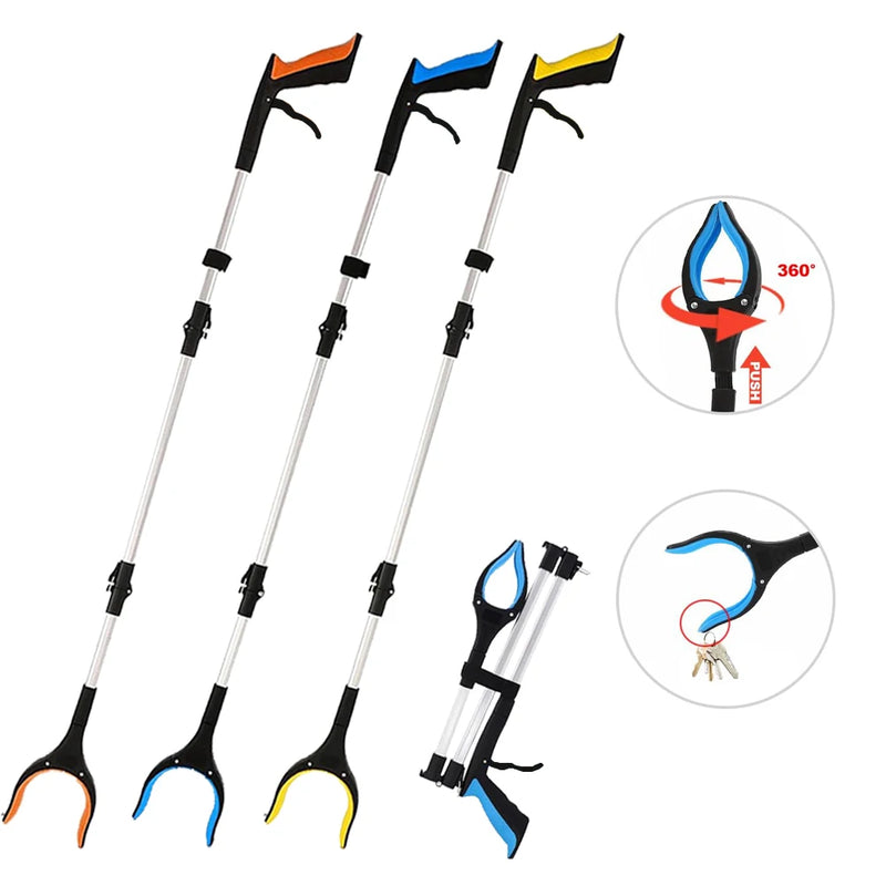 Extra-Long Reacher Grabber Tool with Magnets