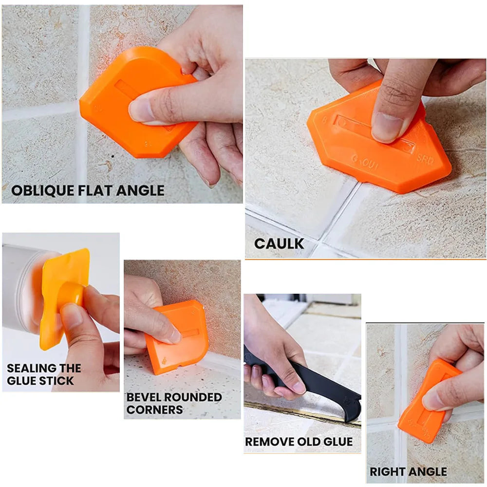 5-in-1 Silicone Caulk Remover and Smoother Kit