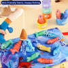 Montessori Cloth Fishing Game with Stacking Cups & Counting Set