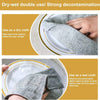 A gray bamboo charcoal microfiber kitchen cleaning cloth being used as a dry or wet cloth for decontamination.