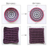 Before and after comparison of 2-inch carbon steel T-pins used for knitting, sewing, and crafting.