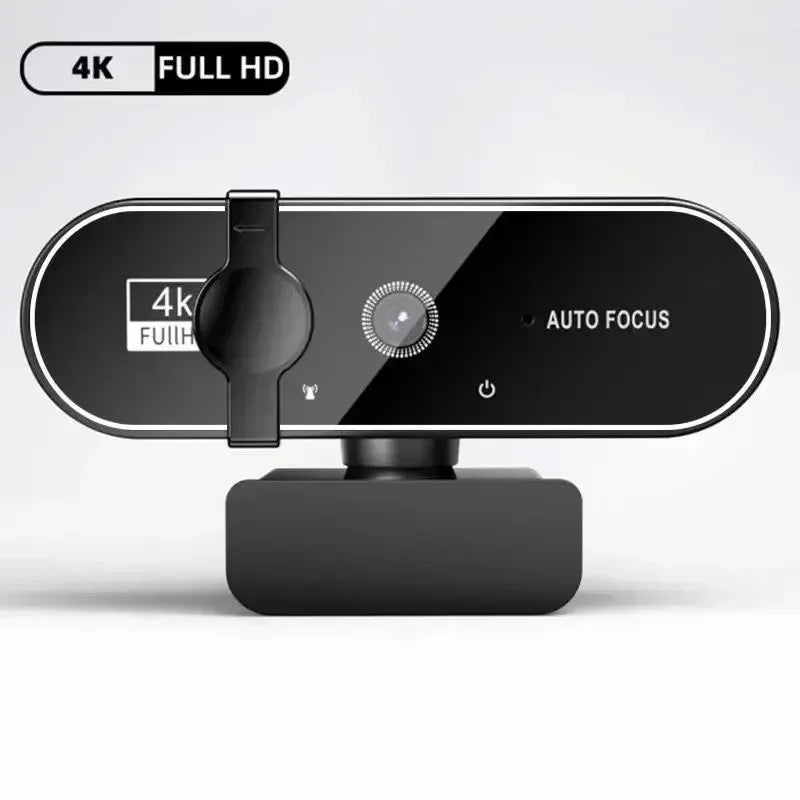 4K Auto-Focus Webcam with Built-in Microphone