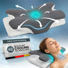Ergonomische Memory-Foam-Nackenkissen zur Schlafhilfe mit Kühltechnologie.