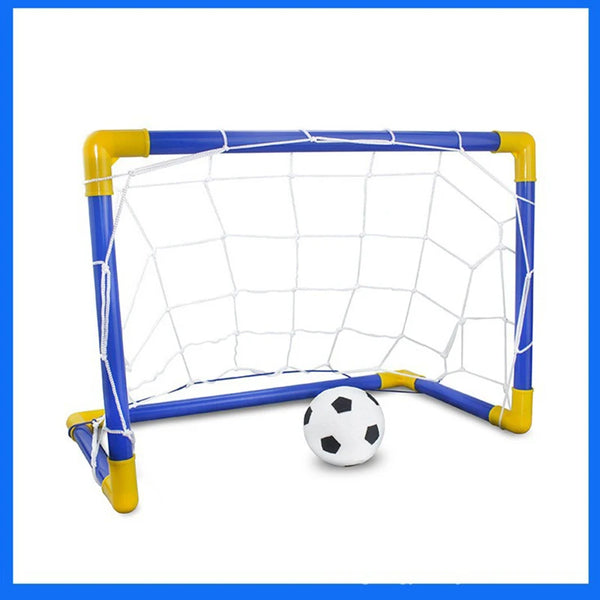Ensemble de Mini-But de Football Portable avec Ballon et Pompe