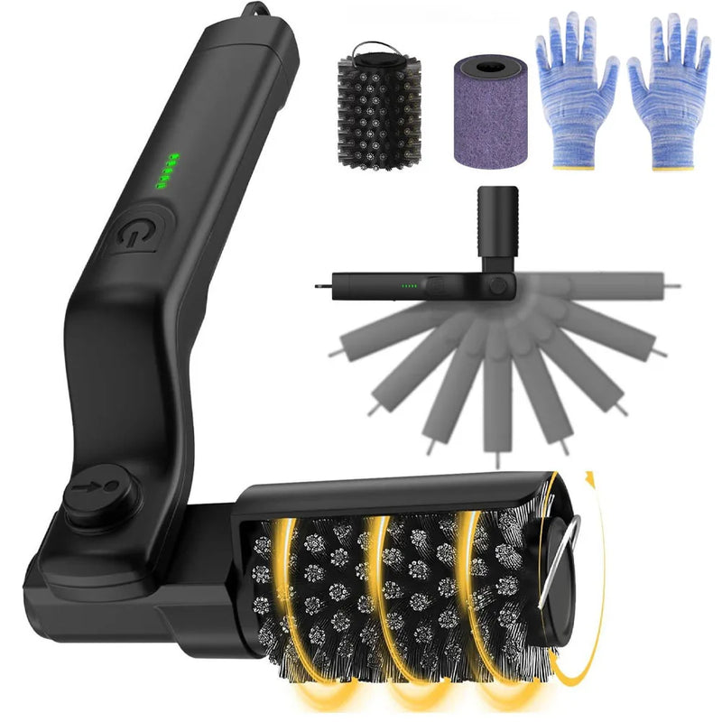 Rechargeable Electric Grill Brush with 3-Speed Motor