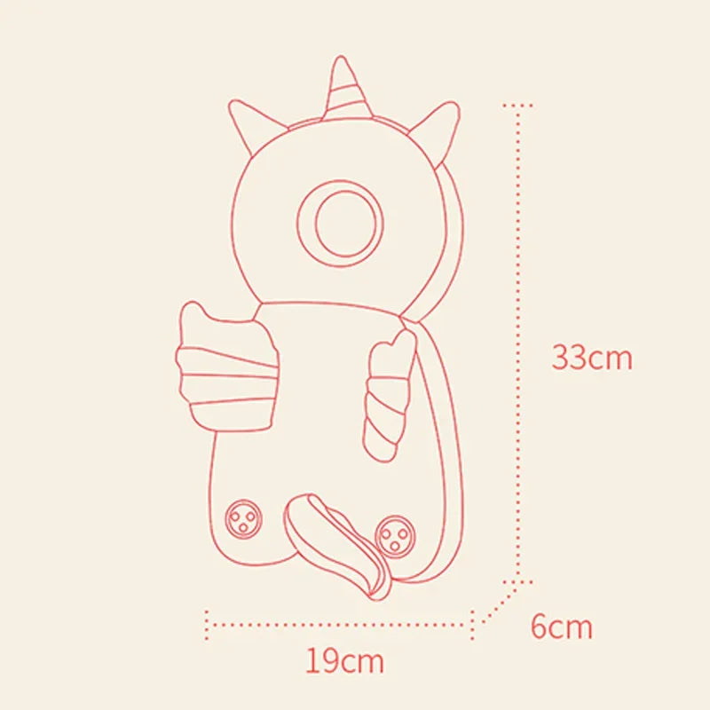 Toddler Head Protector Cushion with Cute Animal Design