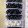 Mixed Size Plastic Retainer Clips for Auto Trim, Bumper, and Door Panels