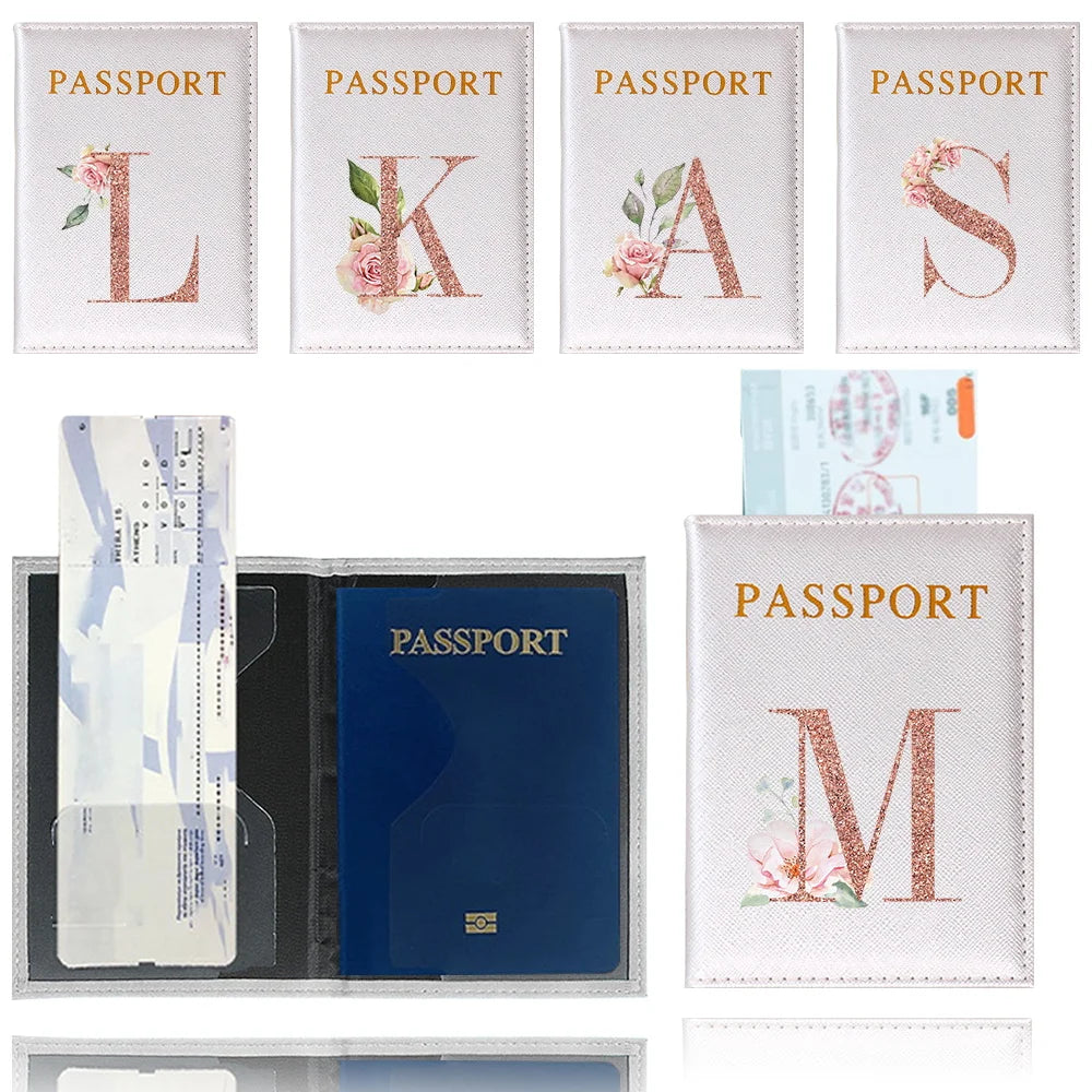 Elegant Rose Gold Passport Cover
