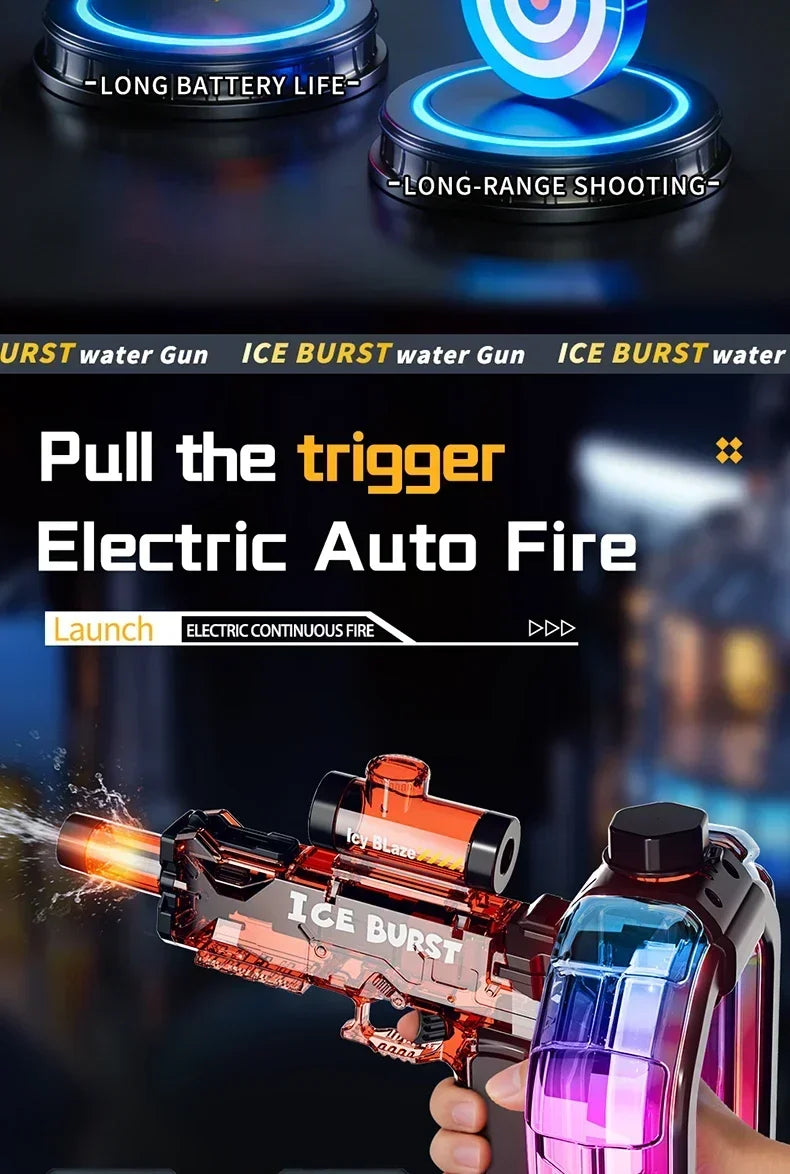 Electric Water Blaster with Auto-Fire Mode