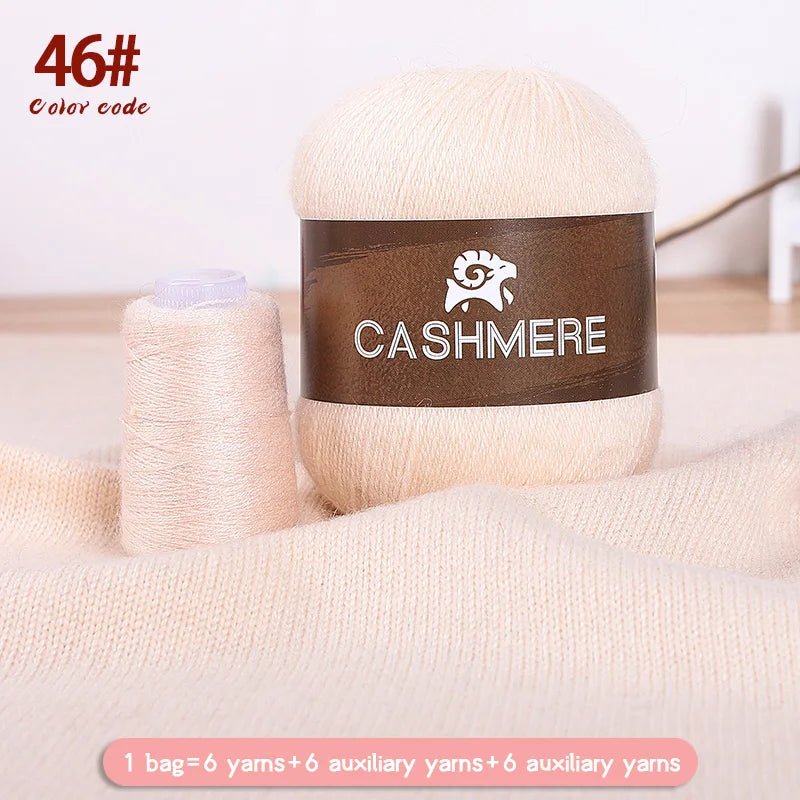Premium 100% Cashmere Yarn 6-Skein Set for Knitting