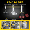 Comparison of three types of LED fog light bulbs: Direct Plug Design, AUXITO LED, and Other.