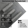 Gray stain resistant microfiber cleaning cloths showing features like water absorption and high softness