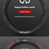Carbon Fiber Leather Steering Wheel Cover for Infiniti Models