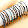 Natural Stone & Stainless Steel Beaded Bracelet