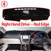 Right Hand Drive Red Edge Anti-Slip Dashboard Cover for Lexus IS series vehicles
