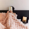Soft Faux Rabbit Fleece Blanket