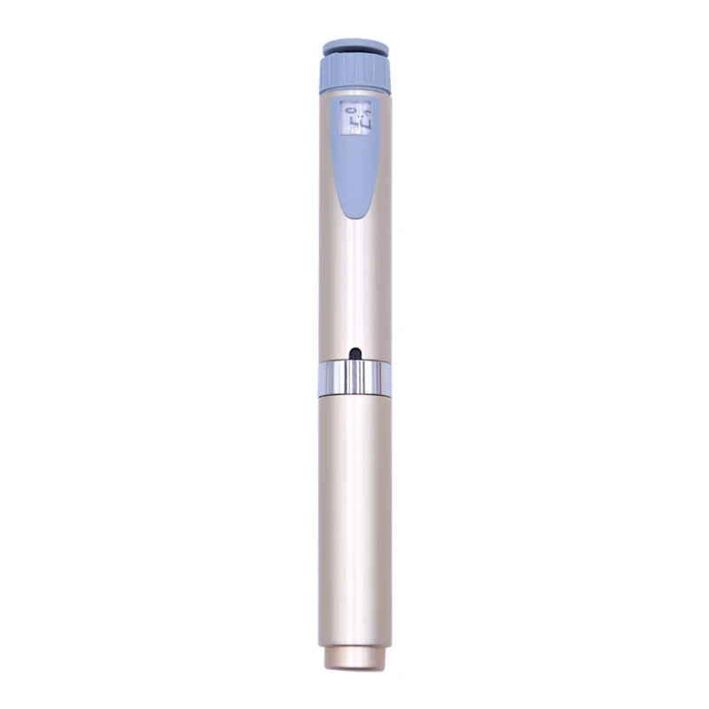 Reusable Metal Injection Pen - Adjustable Dosage 0-60 IU with Carrying Case