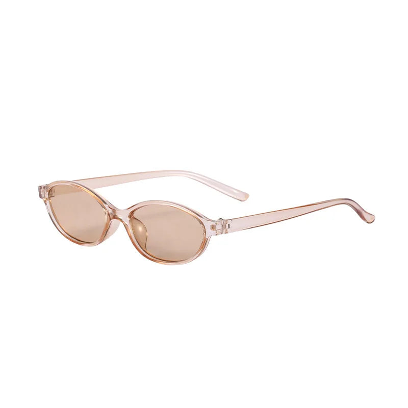 Retro Oval Sunglasses with UV400 Protection