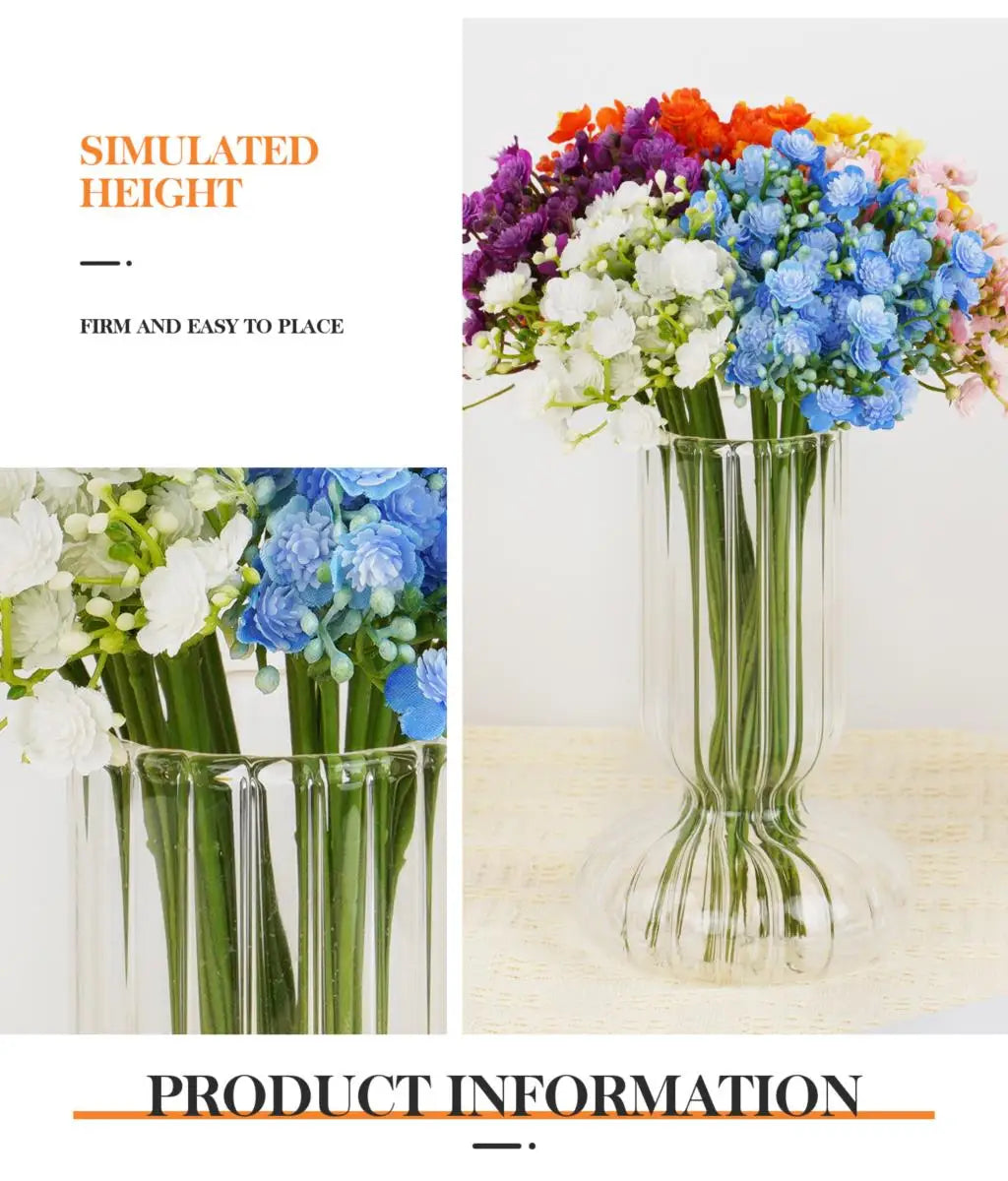 Artificial Gypsophila Bouquet - 42 Stem Silk Flower Arrangement