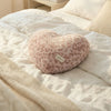 Leopard Print Heart-Shaped Plush Cushion
