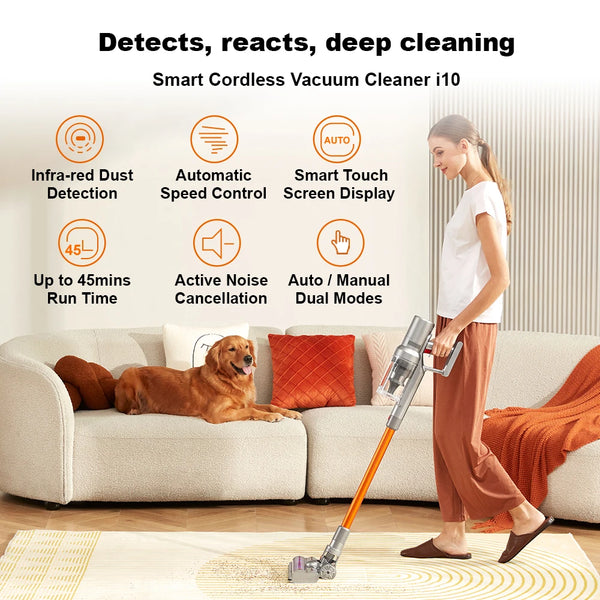 Cordless Stick Vacuum with Smart Dust Sensor