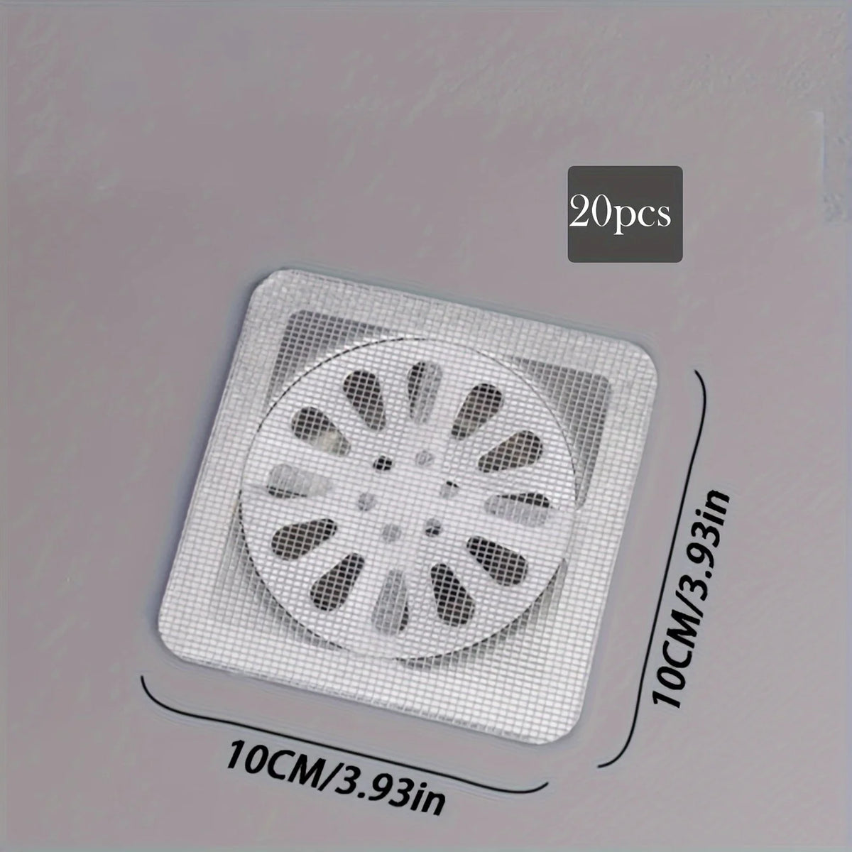 Self-Adhesive Drain Sticker Filter for Hair, Bugs, and Debris
