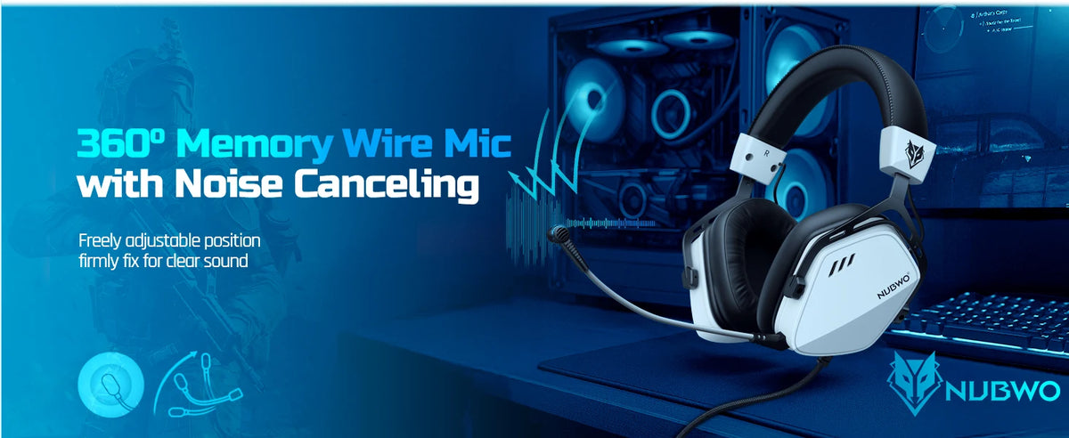 USB Gaming Headset with 7.1 Surround Sound and Noise-Cancelling Mic