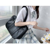 Japanese Preppy PU Leather Shoulder Bag