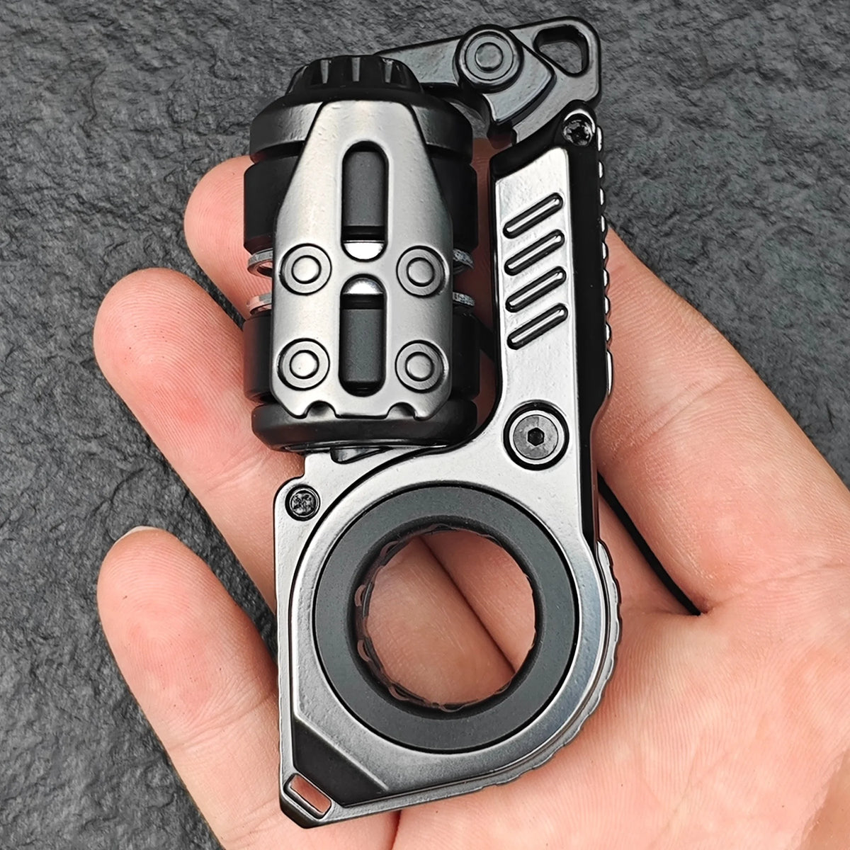 Precision Metal Fidget Slider with Ratchet Mechanism