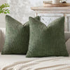 Chenille Knitted Throw Pillow Covers (Set of 2) – Soft Solid Color Cushion Cases for Sofa, Chair, and Car