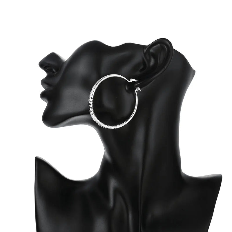 925 Sterling Silver Hoop Earrings