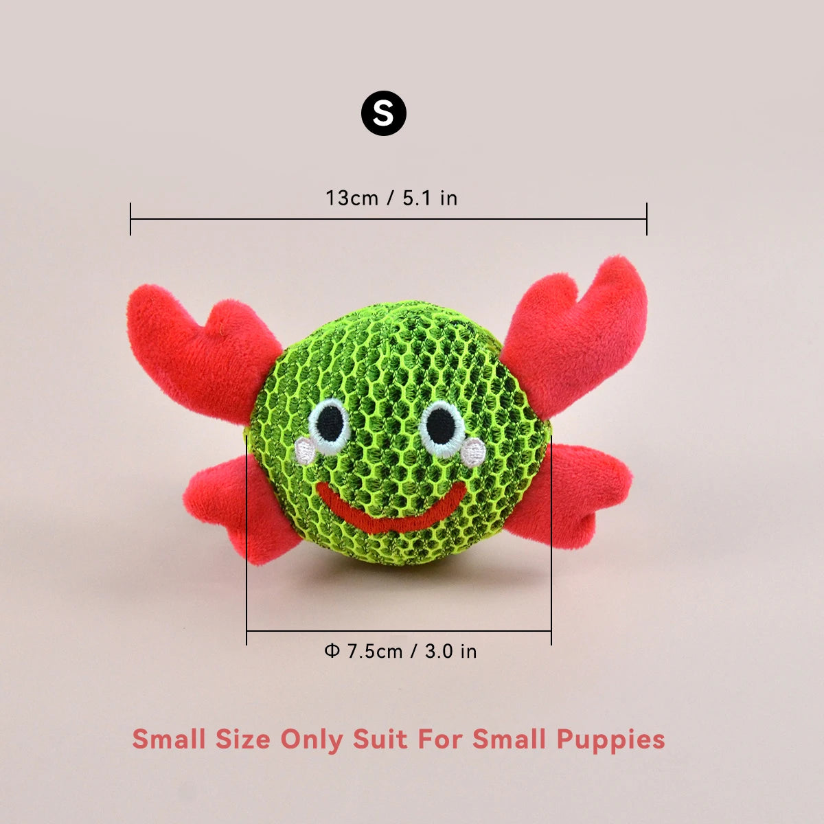 Interactive Monster & Crab Dog Chew Toy