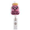 Glitter Acrylic Retractable ID Badge Reel