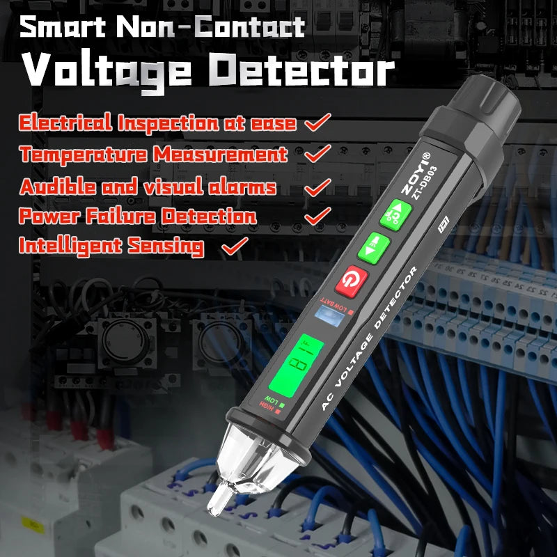 Non-Contact Voltage Tester with Voice Alert (12-1000V)