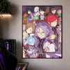 A vertical poster featuring characters from Re:Zero Season 4 in a dark, dramatic style.