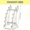 Clear Acrylic Ladder-Style Desk Organizer with 6 Pen Slots