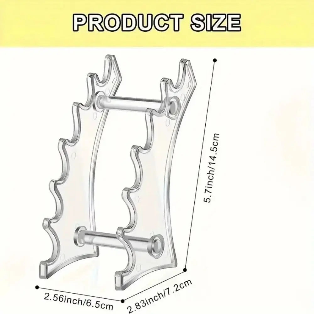 Clear Acrylic Ladder-Style Desk Organizer with 6 Pen Slots