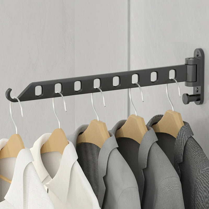 Wall-Mounted Foldable Clothes Drying Rack