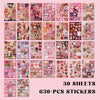 Sweetheart Sticker Book - 30 Sheets of American Style Vintage Stickers for DIY Projects