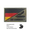 Luminous Reflective German Eagle Patch with Hook-and-Loop Backing