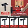 Precision Door Hinge Wrench Kit with Interchangeable Heads