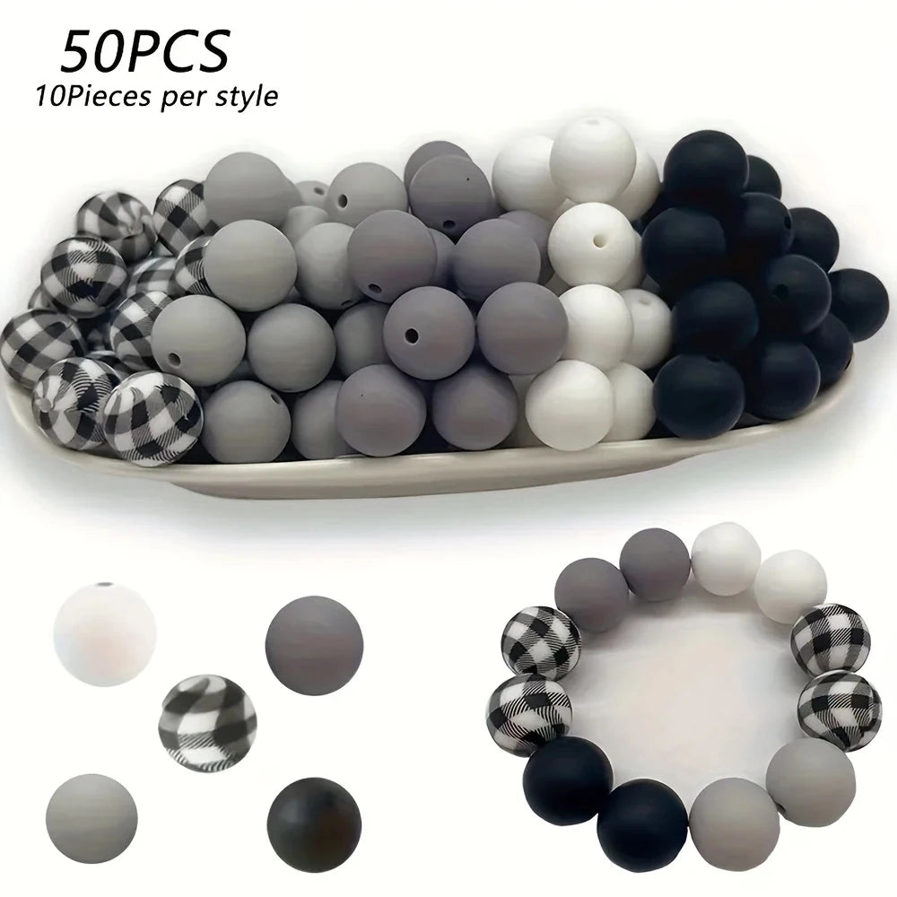 Soft Silicone Floral Beads for Jewelry Making