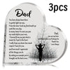 Heart-Shaped Acrylic Keepsake Plaque for Dad