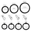 A collection of silicone cock rings in various sizes and styles.